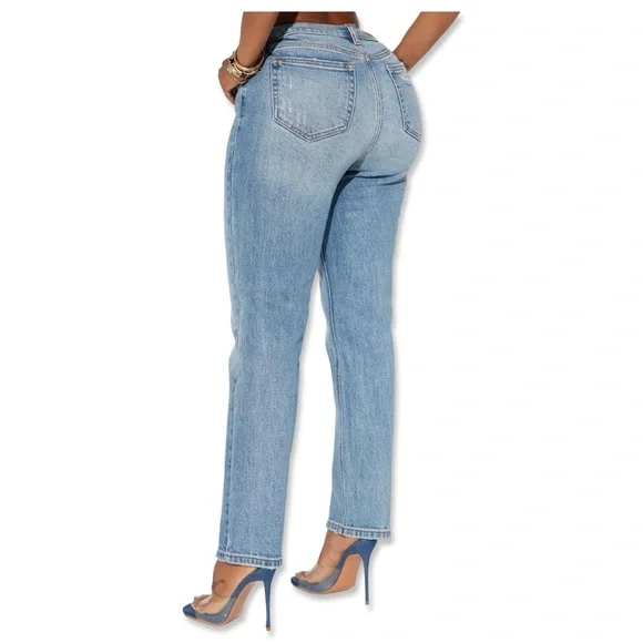 High Rise Ankle Ceop 90’s Straight Leg Jeans | Light Wash | Size 3 | BRAND NEW - Picture 8 of 8